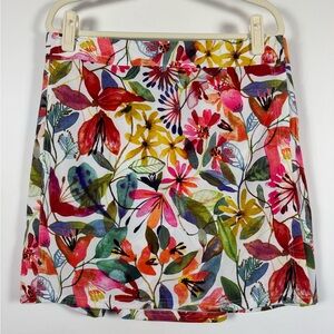 RipSkirt Hawaii Wrap Skirt Women Size Large Wildflower Watercolor Length 2 Beach
